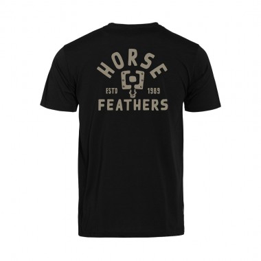HORSEFEATHERS PEDAL TECH T-SHIRT BLACK