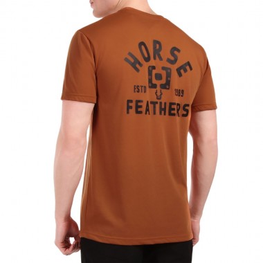 HORSEFEATHERS PEDAL TECH T-SHIRT RUST