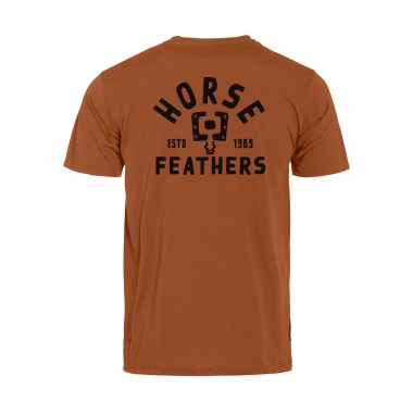 HORSEFEATHERS PEDAL TECH T-SHIRT RUST