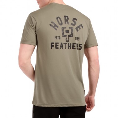 HORSEFEATHERS PEDAL TECH T-SHIRT TAUPE