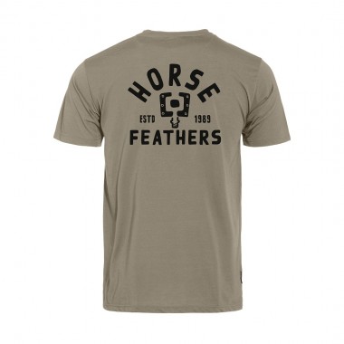 HORSEFEATHERS PEDAL TECH T-SHIRT TAUPE