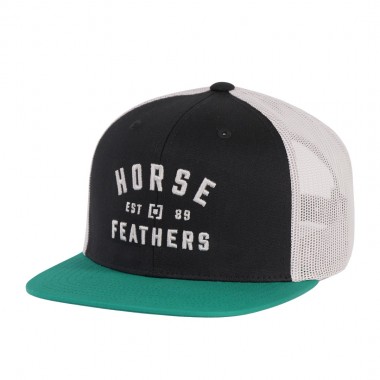 HORSEFEATHERS SIGN YOUTH TRUCKER CAP SMOKE BLUE