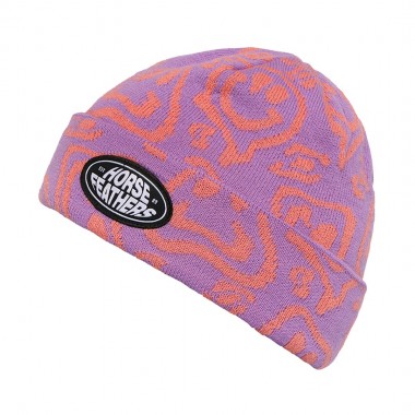 HORSEFEATHERS DEL YOUTH BEANIE LILA SMILEY