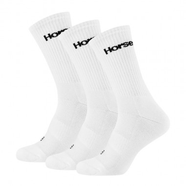 HORSEFEATHERS PREMIUM SOCKS 3PACK WHITE
