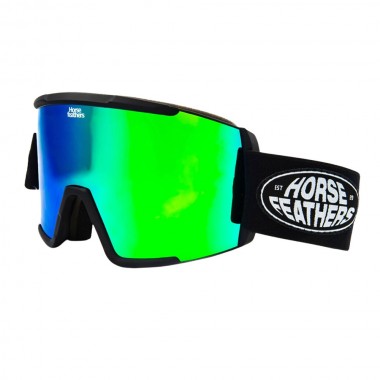 HORSEFEATHERS FESTON SNOW GOGGLES BLACK/MIRROR GREEN