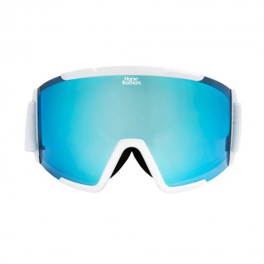 HORSEFEATHERS FESTON SNOW GOGGLES WHITE/MIRROR BLUE