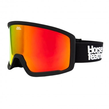 HORSEFEATHERS TARPE SNOW GOGGLES BLACK/MIRROR RED