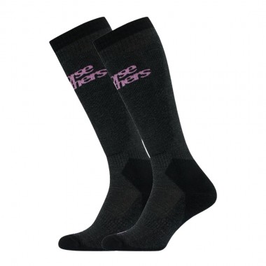 HORSEFEATHERS GLYCE W SNOW SOCKS DARK GRAY
