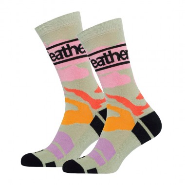 HORSEFEATHERS WONDERLAND W CREW SOCKS LUNAR