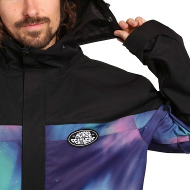 HORSEFEATHERS MORRIS SNOW JACKET BLACK/AURORA