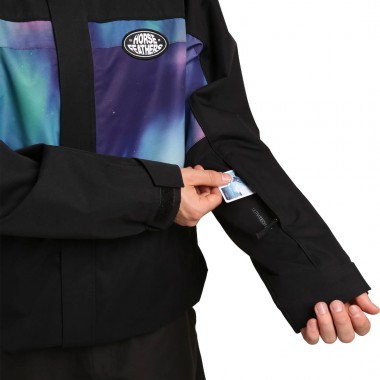 HORSEFEATHERS MORRIS SNOW JACKET BLACK/AURORA