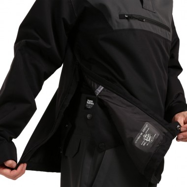 HORSEFEATHERS LARRAT ANORAK SNOW JACKET BLACK/PHANTOM