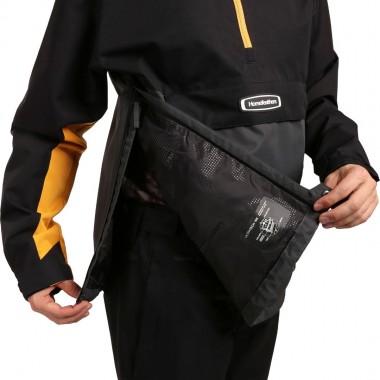 HORSEFEATHERS HESTON ANORAK SNOW JACKET BLACK/YELLOW BLAZE