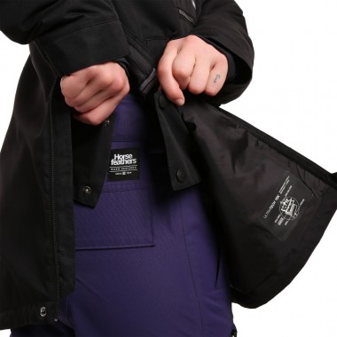 HORSEFEATHERS FIORA W ANORAK SNOW JACKET BLACK