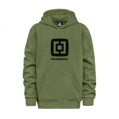 HORSEFEATHERS FAIR YOUTH HOODIE SAGE