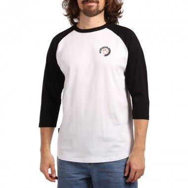 HORSEFEATHERS MOCKER RAGLAN T-SHIRT WHITE