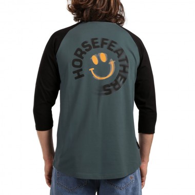 HORSEFEATHERS MOCKER RAGLAN T-SHIRT STORM