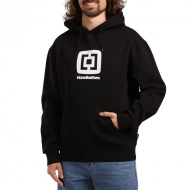HORSEFEATHERS FAIR HOODIE BLACK