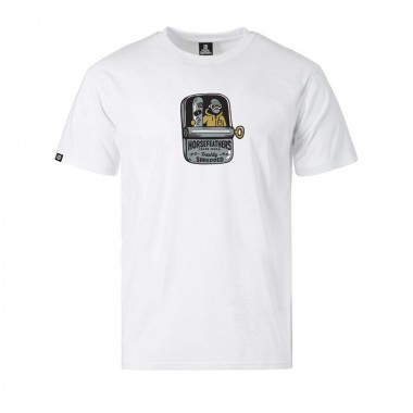 HORSEFEATHERS CANNED T-SHIRT WHITE