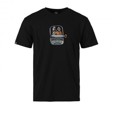 HORSEFEATHERS CANNED T-SHIRT BLACK