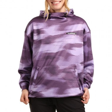 HORSEFEATHERS SAREEN W HOODIE LILA PIXEL CAMO