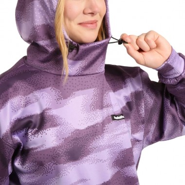 HORSEFEATHERS SAREEN W HOODIE LILA PIXEL CAMO