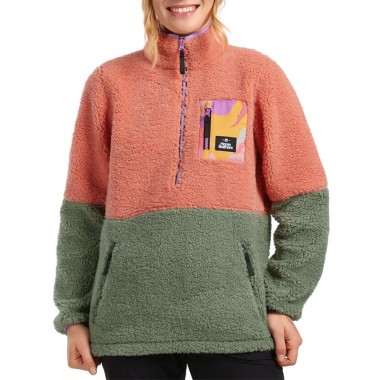 HORSEFEATHERS ELVIRA W FLEECE SWEATSHIRT PAPAYA PUNCH