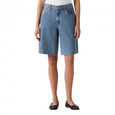 LEVI’S® BAGGY DAD W JORTS MED INDIGO/OWN IT TENCEL