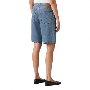 LEVIS BAGGY DAD W JORTS MED INDIGO/OWN IT TENCEL