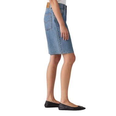 LEVIS BAGGY DAD W JORTS MED INDIGO/OWN IT TENCEL