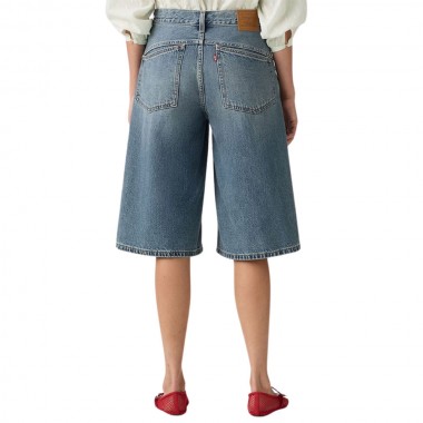 LEVIS SUPER BAGGY W JORTS MED INDIGO/HAZY TIMES