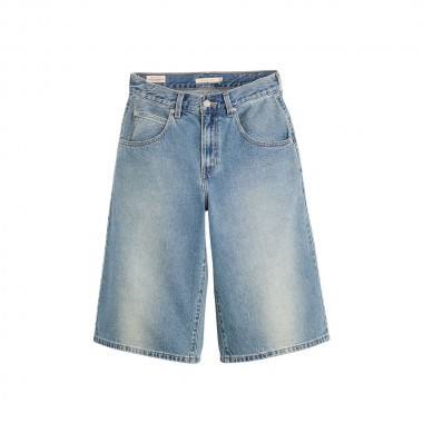 LEVIS SUPER BAGGY W JORTS MED INDIGO/HAZY TIMES