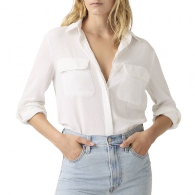 LEVIS ELAINE UTILITY W SHIRT BRIGHT WHITE