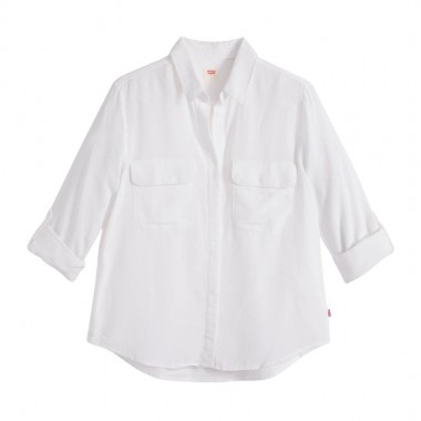 LEVIS ELAINE UTILITY W SHIRT BRIGHT WHITE