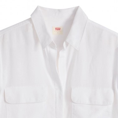 LEVIS ELAINE UTILITY W SHIRT BRIGHT WHITE