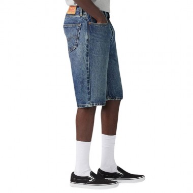 LEVI’S® 469 LOOSE SHORTS MED INDIGO/INDIGO HEARTBREAK