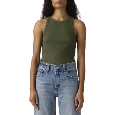 LEVI’S® ESSENTIAL RACER W TANK GREEN/DEEP DEPTHS RIB