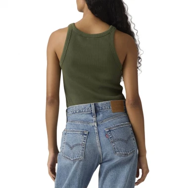 LEVI’S® ESSENTIAL RACER W TANK GREEN/DEEP DEPTHS RIB