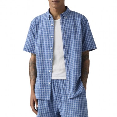 LEVI’S® AUTHENTIC BUTTON DOWN SHIRT MED INDIGO/SUNSHINE