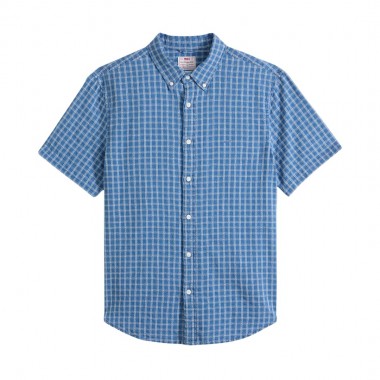 LEVI’S® AUTHENTIC BUTTON DOWN SHIRT MED INDIGO/SUNSHINE