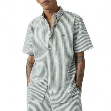 LEVIS AUTHENTIC BUTTON DOWN SHIRT GREEN/ALDWYN STRIPE EDEN