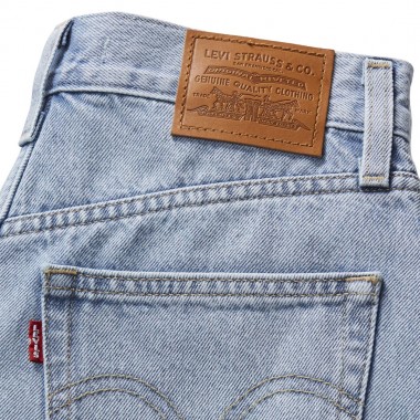 LEVIS HIGH BAGGY W SHORTS MED INDIGO/FAR AND WIDE