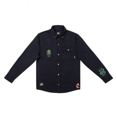 THE DUDES EUROPEAN FANTASY CHUCK PREMIUM OVERSHIRT BLACK