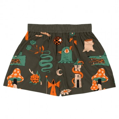 THE DUDES EUROPEAN FANTASY BROWN BOXER SHORTS MULTICOLOR