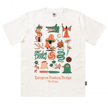 THE DUDES EUROPEAN FANTASY DESIGN CLASSIC T-SHIRT OFF-WHITE