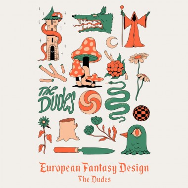 THE DUDES EUROPEAN FANTASY DESIGN CLASSIC T-SHIRT OFF-WHITE