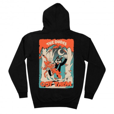 THE DUDES BIG BAD WOLF PREMIUM CLASSIC HOODIE BLACK