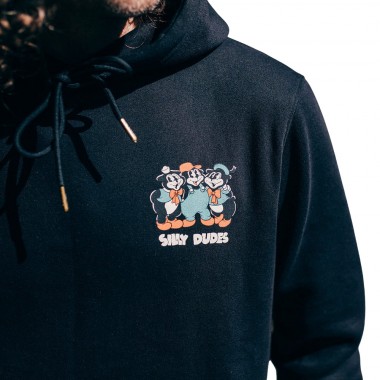THE DUDES BIG BAD WOLF PREMIUM CLASSIC HOODIE BLACK