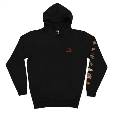 THE DUDES BACON & CHEESE CLASSIC PREMIUM HOODIE BLACK