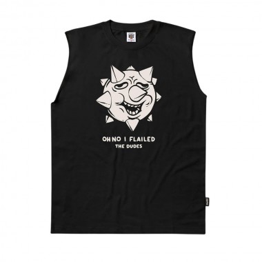 THE DUDES I FLAILED CLASSIC STANDARD TANK TOP BLACK